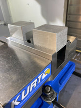 Load image into Gallery viewer, Machinable 1018 Serrated Dovetail Vise Jaws! (.125” Step)
